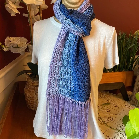 Hand Crocheted Scarf - Picture 2 of 6